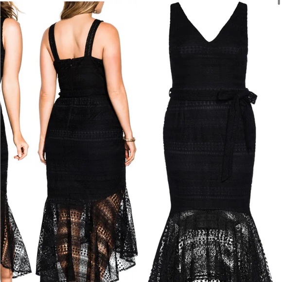 NWT City Chic Sunset Lace Mermaid Maxi Dress in White Size 14 - Picture 2 of 6